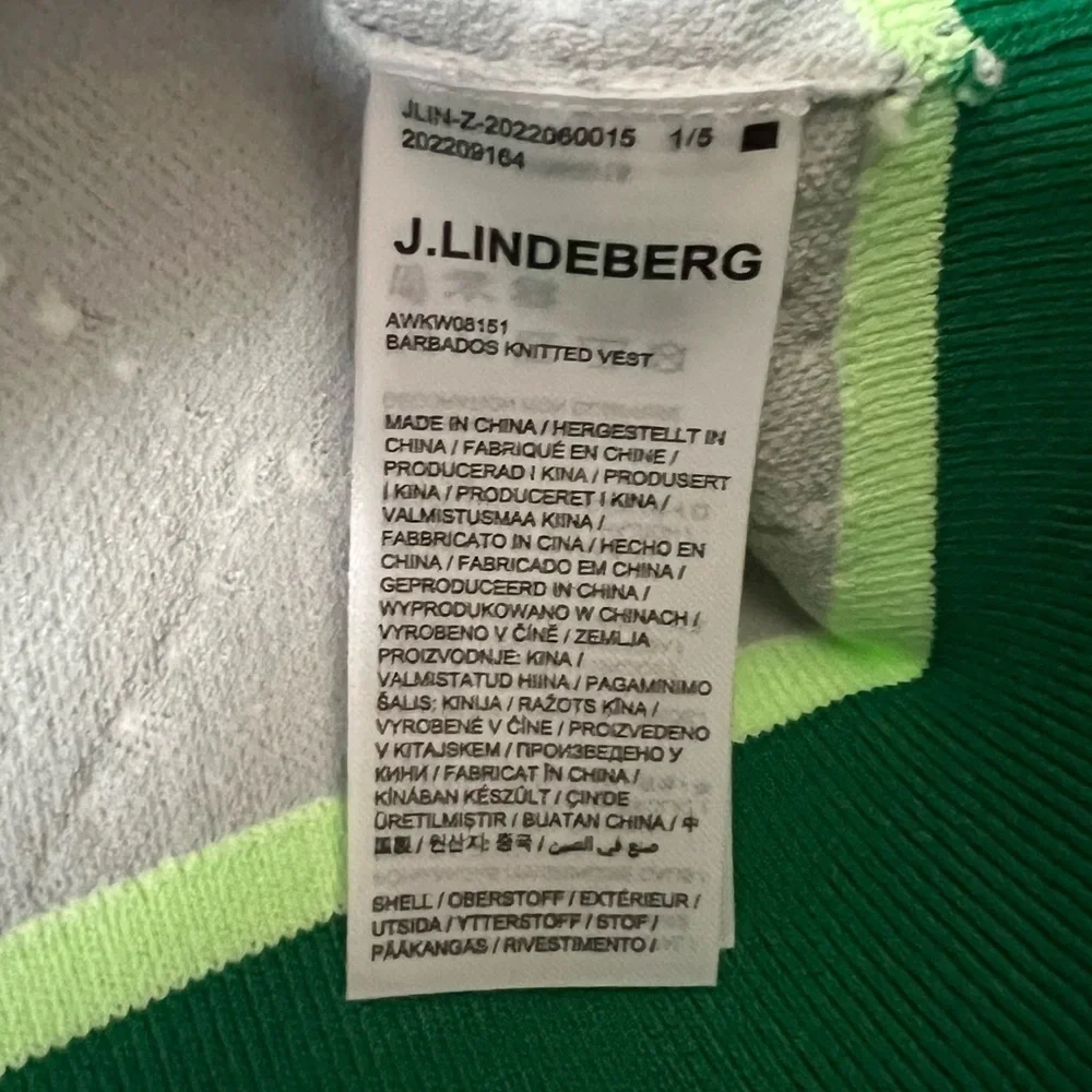 J. Lindeberg NWT Women's Barbados Knitted Vest Colorful Golfing Retro Sport - Picture 11 of 11